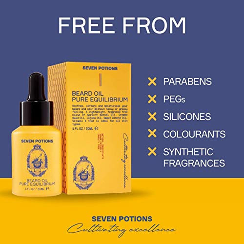 Seven Potions Premium Beard Oil for Men — Jojoba Oil Beard Softener to Nourish Skin, Hair, and Stop Beard Itch — All-Natural, Vegan, Cruelty Free — Unscented (30ml) - Image 6