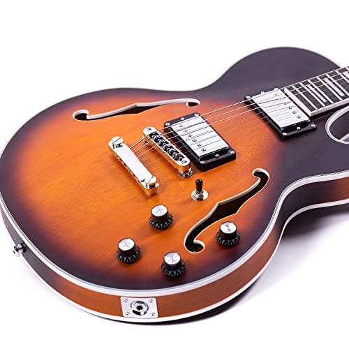 Grote Lpf-002 Semi-Hollow Body Electric Guitar Matte Finished With Gigbag (Vs) #TOP6