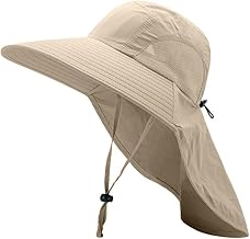 Cappello Uomo Estivo,Cappellino Anti UV Uomo,Cappello da Sole Donna,UPF 50+,Cappello da Pescatore,Cappello Tesa Larga,Ampia Protezione del Collo