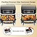 Heißluftfritteuse 12L | Air Fryer XXL Variabel für Einzel und Zweikammer, 2600W Doppel-Heizelement Separate Temper mit Sichtfenster und Innenlicht, Airfryer Doppelkammer 8-in-1 Touch-Steuerung Rezept