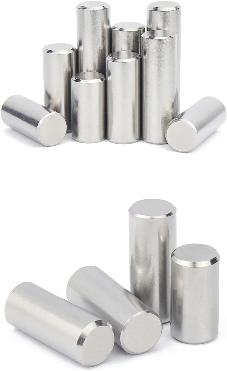 MOZX Dowel Pin,Shelf Support Pin,50 Pcs 304 Stainless Steel Dowel Pin, Cylindrical Dowel Pins Suitable for Furniture Installation, Diameter 2Mm Length 25Mm-40Mm,Length 26mm ( Size : Length 28mm )