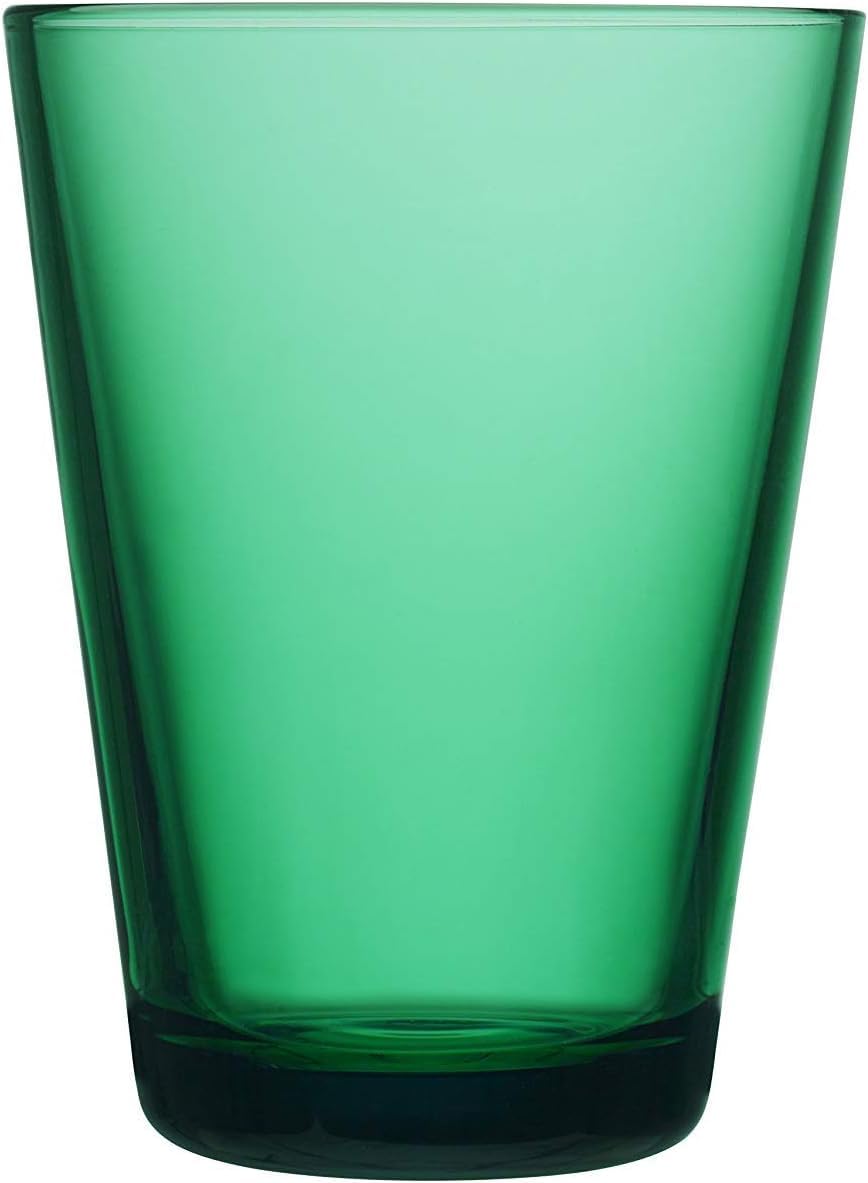Iittala 2er-Set Kartio Trinkglas 40 cl Smaragd Emerald Grün