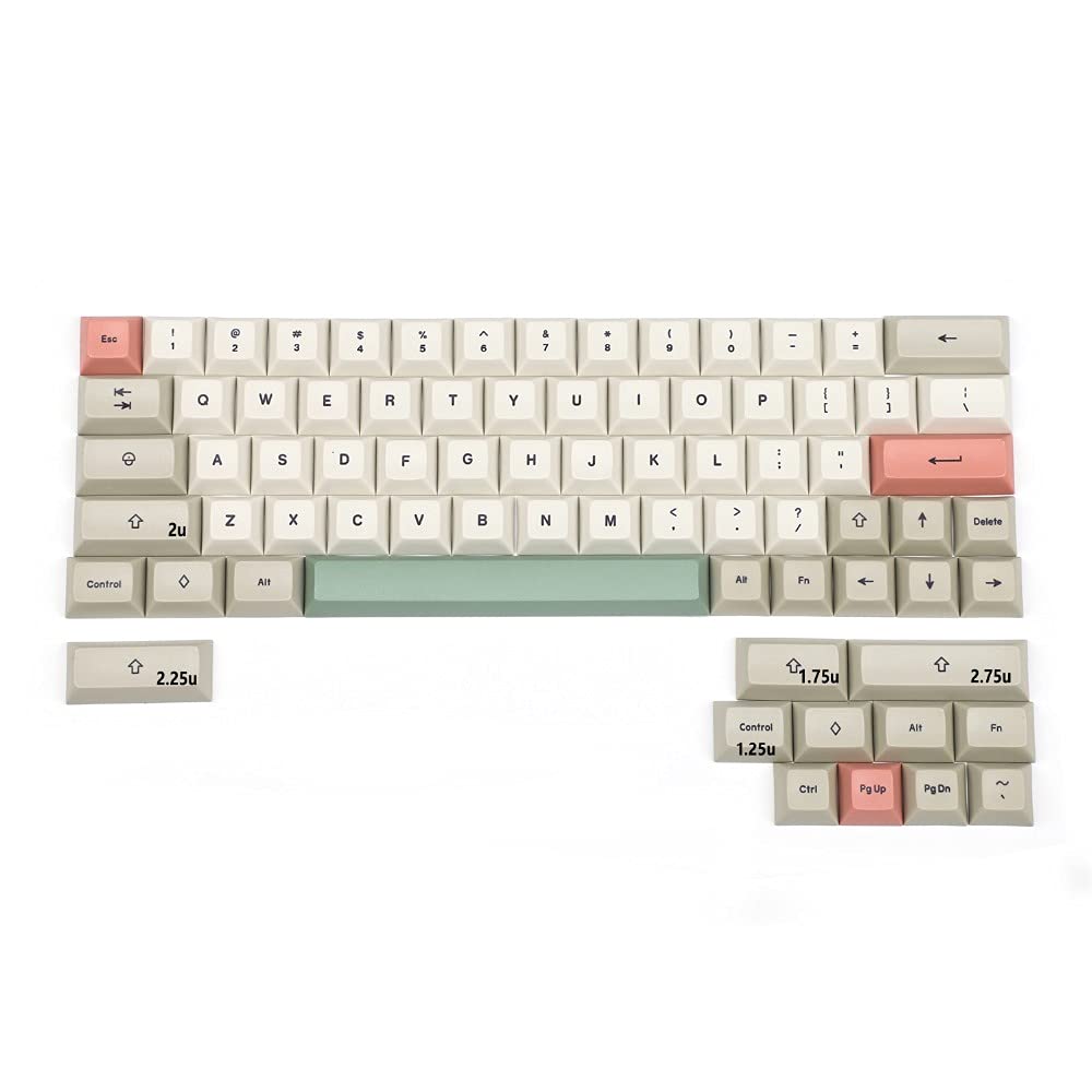 YMDK 61 64 68 DSA Profile 9009 Dye Sub ANSI ISO AZERTY QWERTZ Espagne UK Français Allemand Italien Keyset PBT Keycap pour clavier MX (ensemble ISO français)