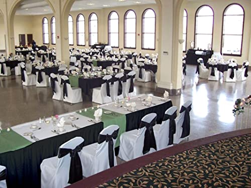 8 Pack Table Skirt Disposable Black Table Skirts Carnival Theme Party Decorations 29 In X 14 Ft Disposable Table Skirts For Wedding Engagement Party Baby Shower #TOP5