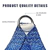 HOMA 9' x 12' Blue Rectangle Sun Shade Sail Canopy, 95% UV Blockage Awning Shelter Fabric Cloth Screen for Patio Outdoor Backyard - Heavy Duty Commercial Grade (Custom Size - Made in USA) #3