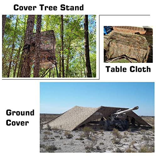 Yeacool Camo Netting, Camouflage Netting, Quiet Mesh Net, Army Shade Nets, Rustle-Free, Clear View, Lightweight, Duck Blinds Cover, For Treestand, Concealment, Decorations, Hunting, Shooting #TOP5