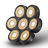 Roziapro Upgrade 7D Freedom Head Shaver Replacement Blades Electric Shaver Replacement Head Shavers for Bald Men Replaceable Head Waterproof Blades for Men 5 in 1 Bald Head Replacement Blades (Gold)