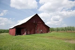 HistoricalFindings Photo: Red Wooden Barn,Sheffield,Colbert County,Alabama,Carol Highsmith,Photographer,2