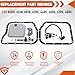 46RE 47RE 48RE A500 A518 A618 Transmission Filter Gasket Kit w/Governor Pressure Sensor Solenoid Leach 42RE 44RE, Fit for Dodge Ram 1500 2500 3500 Dakota Durango| Fit for Jeep Grand Cherokee 2000-up