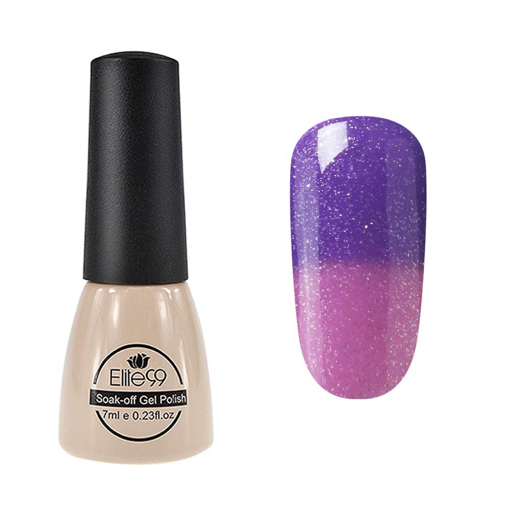 Elite99 Thermal Temperature Color Changing Gel Nail Polish Soak Off UV LED Nail Lacquer 7ml - 5732