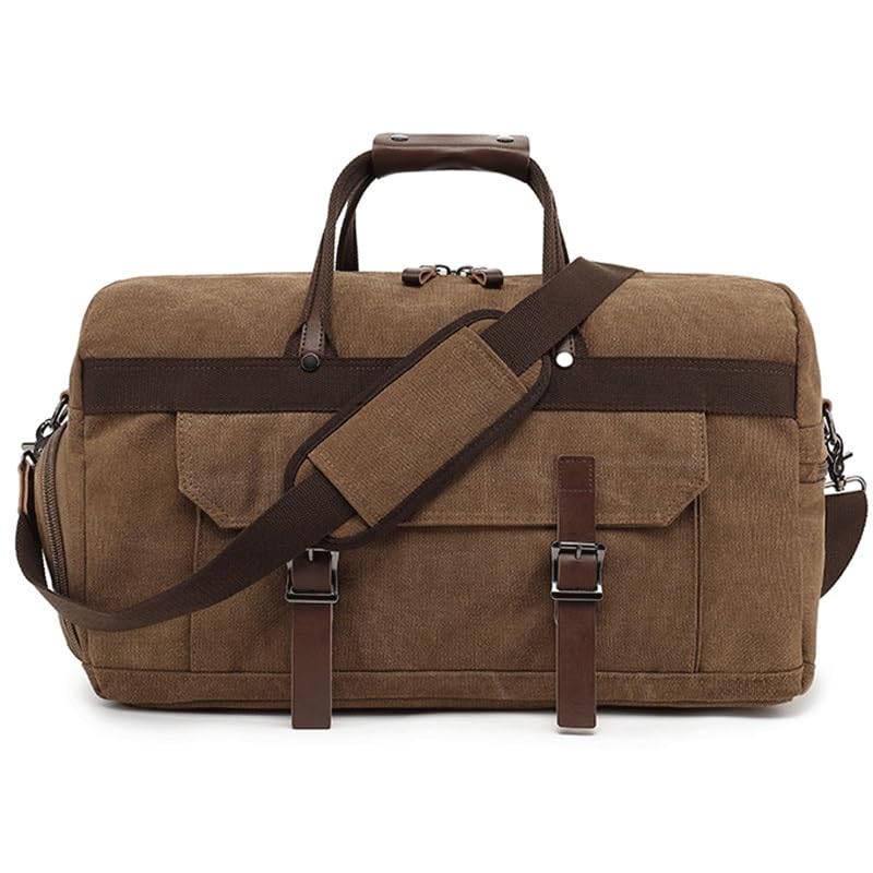 JSEIAJB Large Capacity Crossbody Travel Bag Duffel Canvas Duffel Bag Men's Portable Travel Bag2