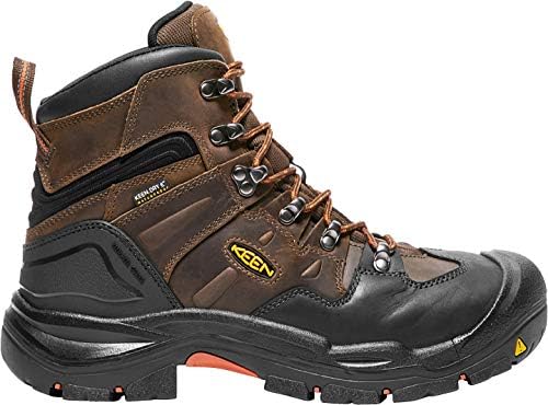 KEEN Utility Men's Coburg 6" Steel Toe Waterproof Work Shoe, Cascade Brown/Brindle, 11 Medium US | Image 3