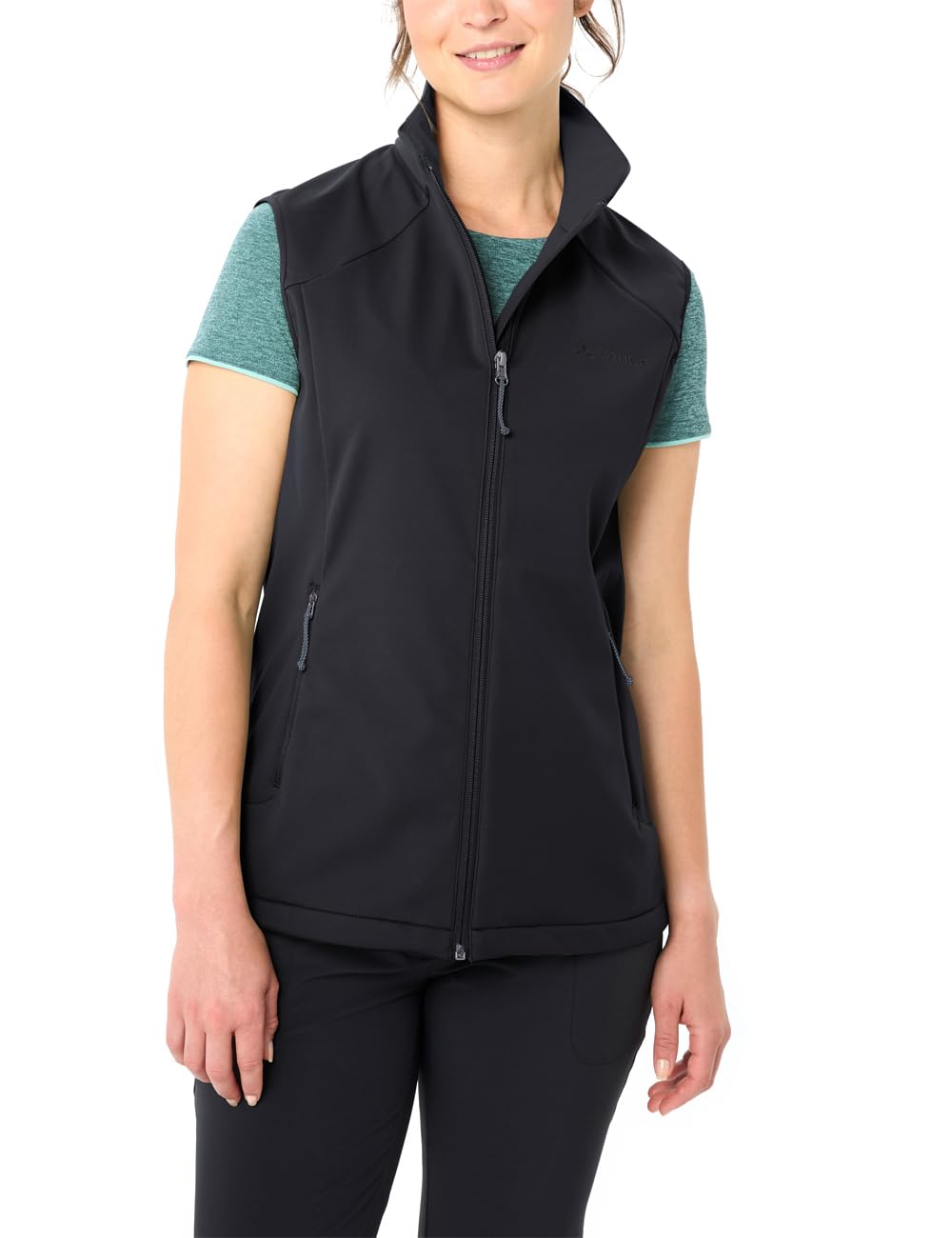 VAUDE Praktische Softshellweste für den Sommer, angenehm weiches und dehnbares Material, Winddicht, wasserabweisend und atmungsaktiv
