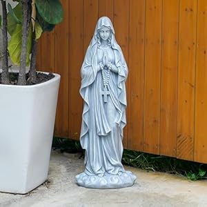 Virgin Mary Praying Statue 31.49 Inch Tall Outdoor Garden Religious Garden Statue Mary Statue Outdoor Yard Patio Deck Home Entryway Hallway Sculpture Magnesium Oxide Stone Virgin Mary Praying Statue 3149 Inch Tall Outdoor Garden Religious Garden Statue Mary Statue Outdoor Yard Patio Deck Home Entryway Hallway Sculpture Magnesium Oxide Stone