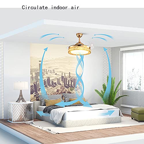 Ventilateur de plafond ultra-silencieux résolvant les nuits chaudes avec LED moderne - 3