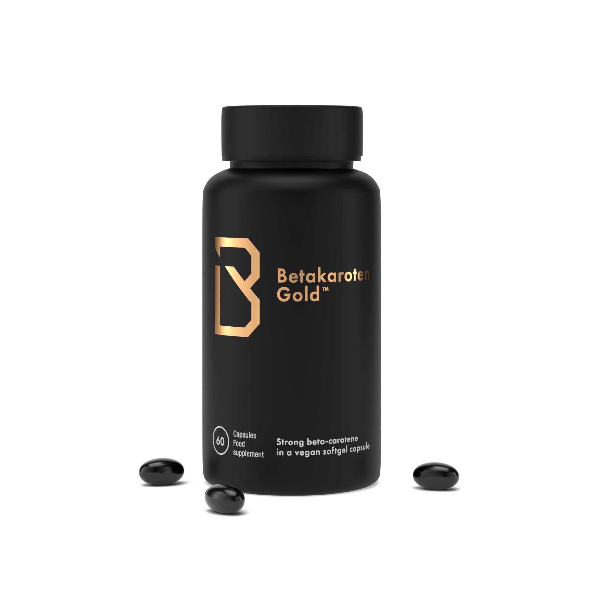 Betakaroten Gold® - Black Edition - Premium Nordic Quality - 60 Vegan Capsules