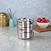 Sumeet Stainless Steel 3 Compartment Lunch Box/Tiffin with Lid and Handle, 11.5Cm Dia, (1500ML, Silver)