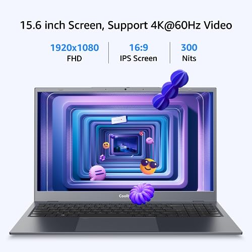 Image of Coolby 15.6inch Windows 11 Laptop, 16GB RAM /1TB NVMe SSD, 1920x1080 IPS Display, Intel N95 Quad Core Laptop Computer, Support 2.4G /5G Hz WiFi, BT, RJ45, Type-c PD 3.0 Charging