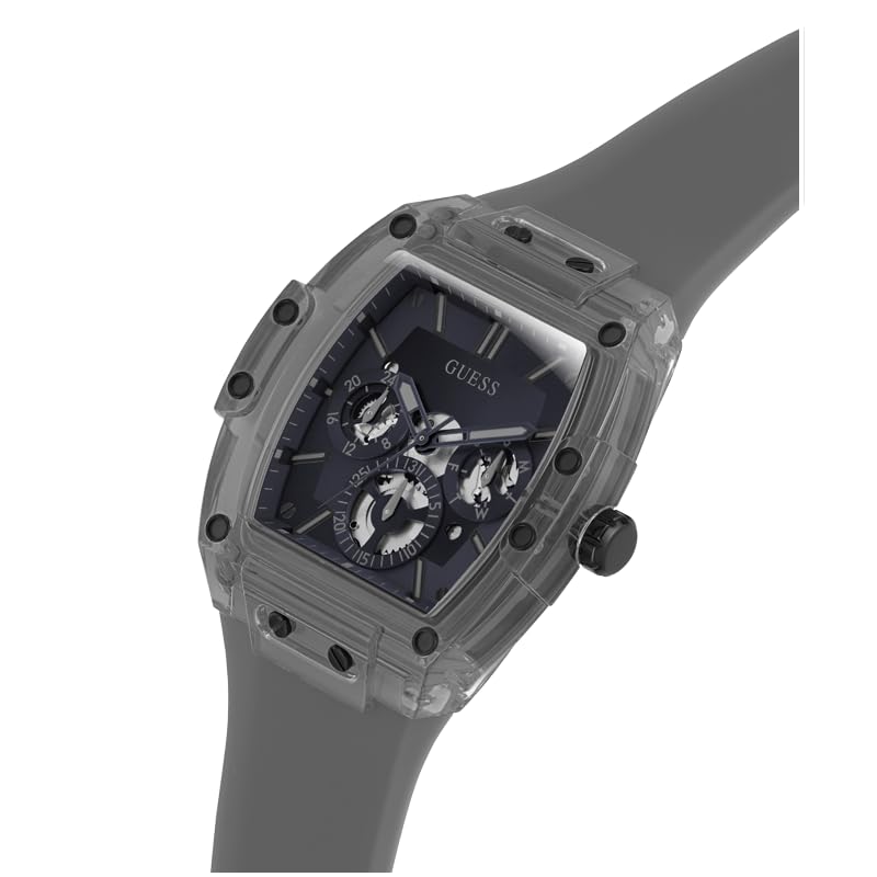Image of Guess Men's GW0G Series| Analog Trend Watch| Polycarbonate Case| Silicone Bracelet | 50M Water Resistance