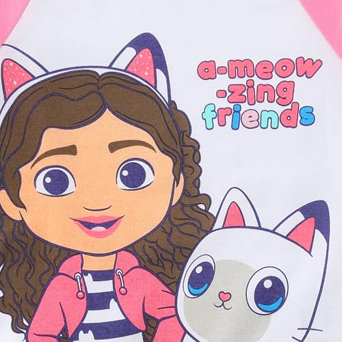 Image of DREAMWORKS GABBY'S DOLLHOUSE Girls Short Sleeve T-Shirt and French Terry Shorts Set for Toddler and Big Kids