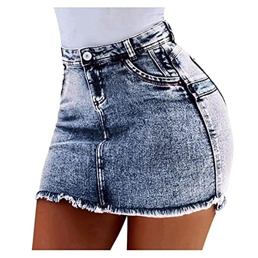 AMTF Red and White Plaid Skirt,Plus Size Pencil Skirt Outfits,White Denim Skirt,Cute Tennis Outfits,Acid Wash Skirt,Khaki Skort Uniform,White Ruched Mini Skirt,Korean Pleated Skirt,, Light Blue3
