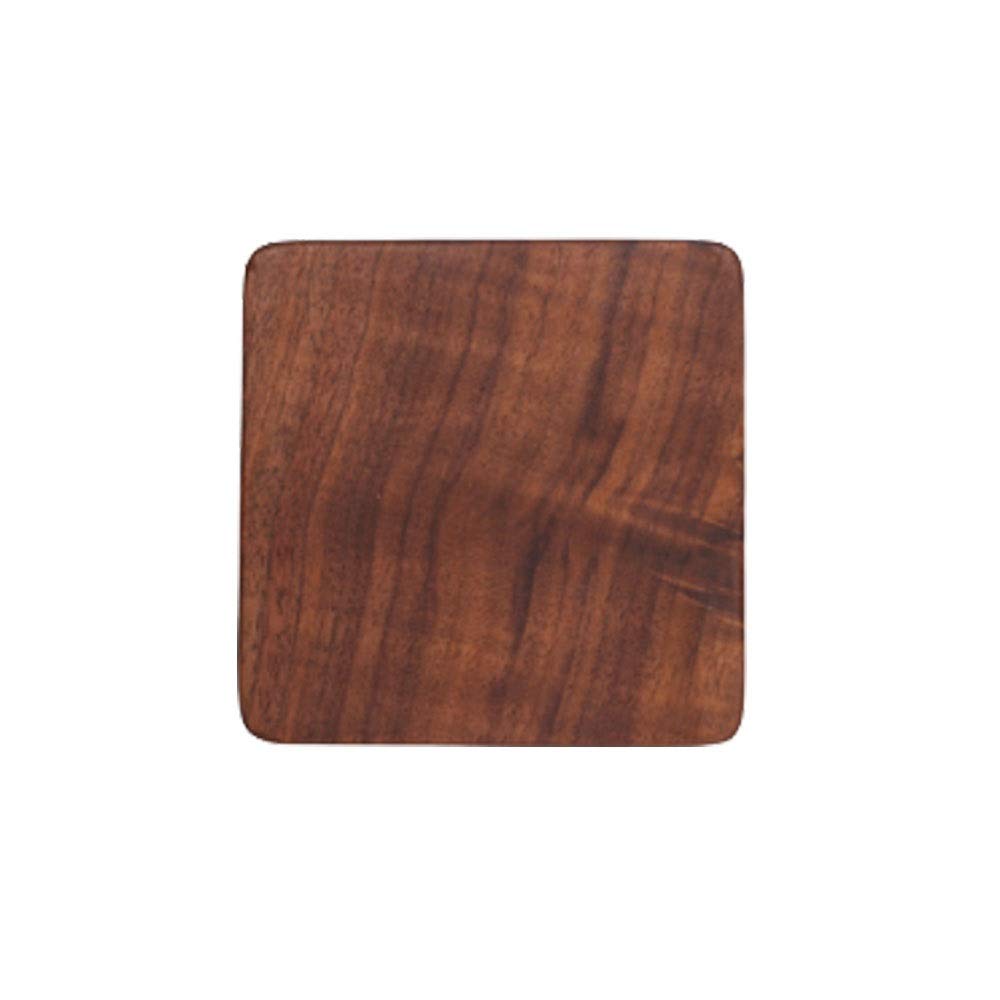Dessous de verre en bois style japonais - Protection thermique haut de gamme et carré unique