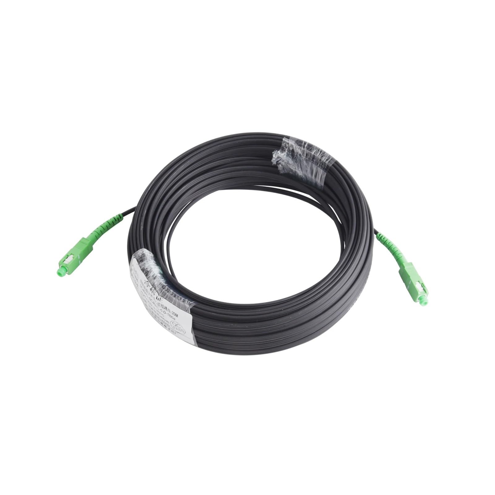 Kabel krosowy światłowodowy, Patchcord światłowodowy jednomodowy Simplex firmy APC do SC, stosowania na zewnątrz, 20–70 m(30m)