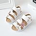 Vokamara Big Girls Fashion Strap Sandals Summer Shoes X-White 25