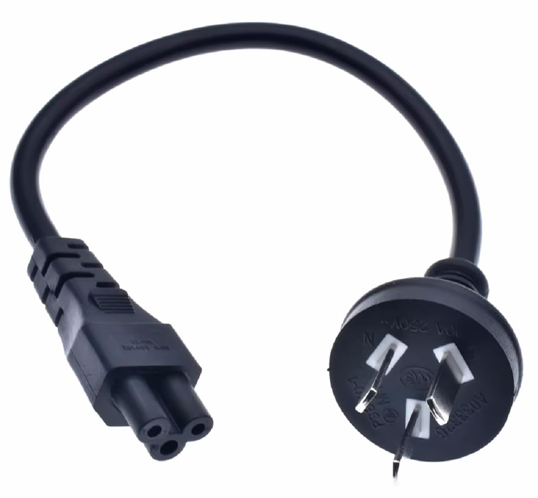AU to C5 Power Cord,3-Pin Australia/New Zealand/China Plug to IEC 60320 C5 3-Prong AC Power Cord,SAA AS/NZS 3112 to C5 Power Cable Cord. 18AWG (AU to