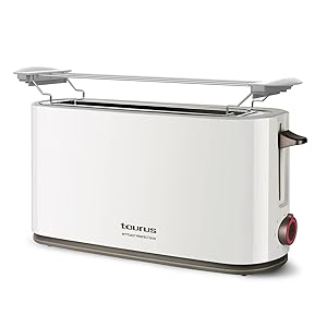 Taurus MyToast Perfect Bun Tostador, 1000 W, Plástico, Blanco
