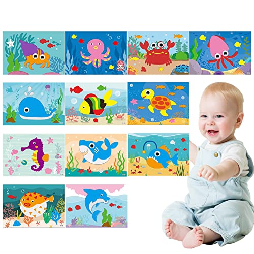 Truejoy espuma EVA 3D | Rompecabezas espuma 3D | DIY niños pegatinas hechas a mano pegatinas educativas DIY para niños