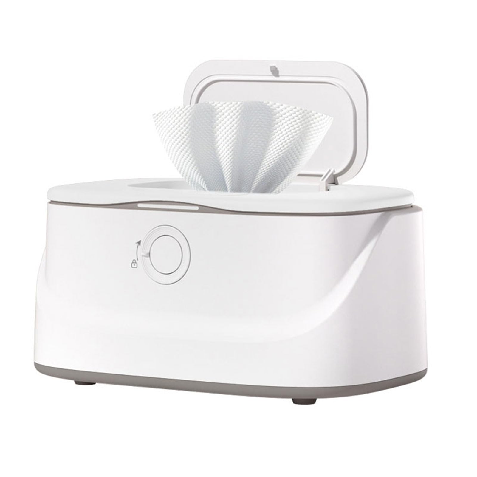 Large Capacity Wipe Warmer for Baby Rapid Heating 3-Gear Adjustment Equipped with Night Light Nursery Room Essential