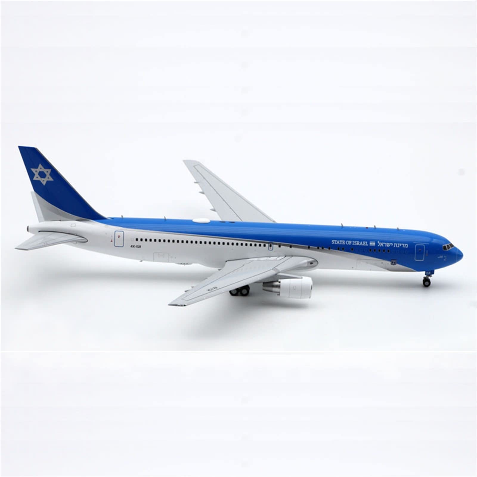 ZXLIHS Skala 1 200 El Al dla B767-300er 4x-isr Odlewany materiał stopowy Samolot Pamiątkowa dekoracja Zabawka Miniaturowy zestaw hobbystyczny