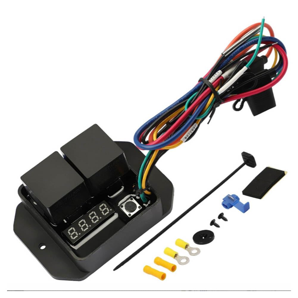 Interrupteur de ventilateur thermique réglable 12V pour kit de radiateur électrique 0444