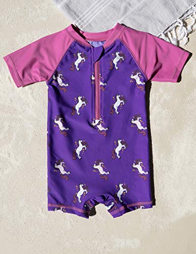 Image of Leveret Baby Boys Girls One Piece Rashguard UPF 50+ (Size 3-24 Months)
