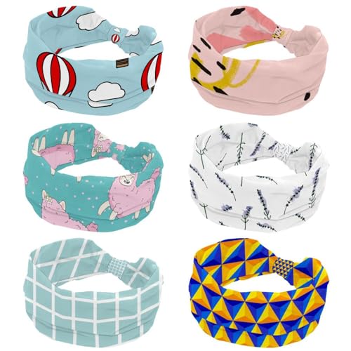 Bandeau large femme style lapin de Pâques pour le sport et le yoga