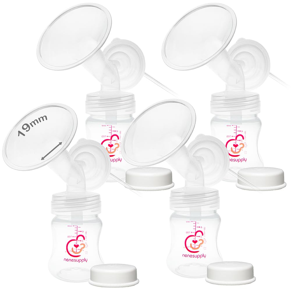 Nenesupply Pump Parts Compatible with Spectra S2 S1 9 Plus Breast Pump to Replace Spectra Pump Parts S2 Accessories Flange 19mm Duckbill Valve Tubing