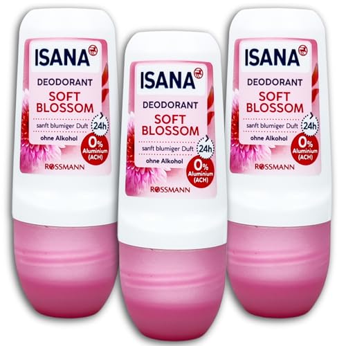 Desodorante roll-on ISANA para gimnasio trabajo y viajes cotidianos