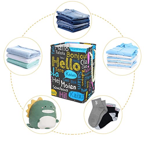 Panier à linge imperméable compact avec poignée pour trier le linge - 5