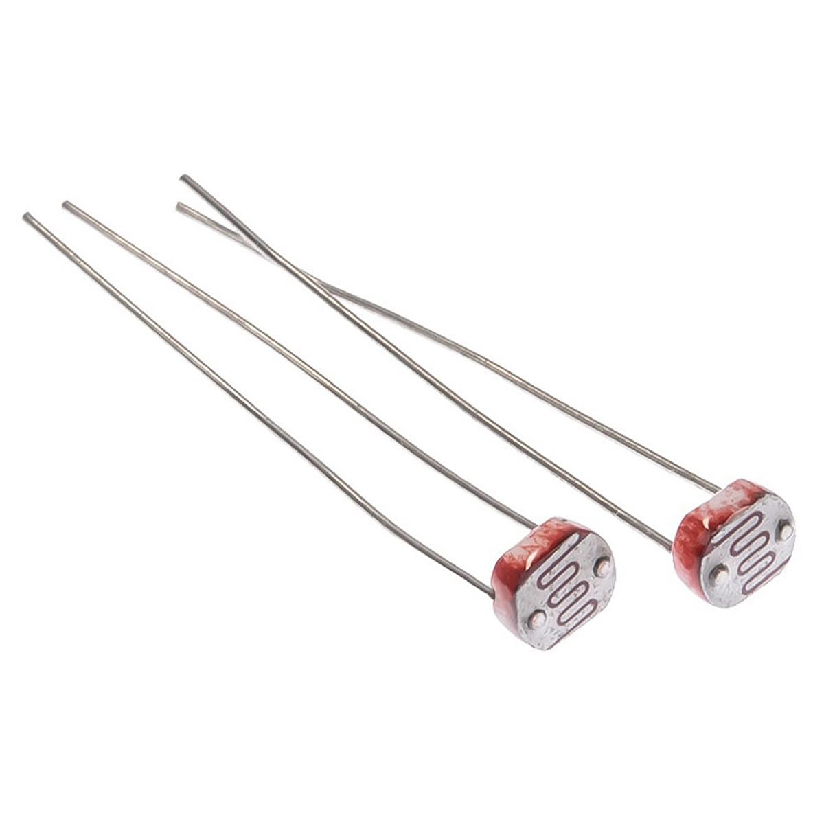 100 Pezzi 5528 Resistore dipendente dalla Luce 5 mm Fotoresistore sensibile alla Luce Compatibile con Raspberry