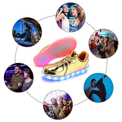 Image of Light Up Shoes Men Women LED Shoes USB Charging Adult High Top LED Sneakers Glow in The Dark Footwear for Dancing Party Festivals Festivals