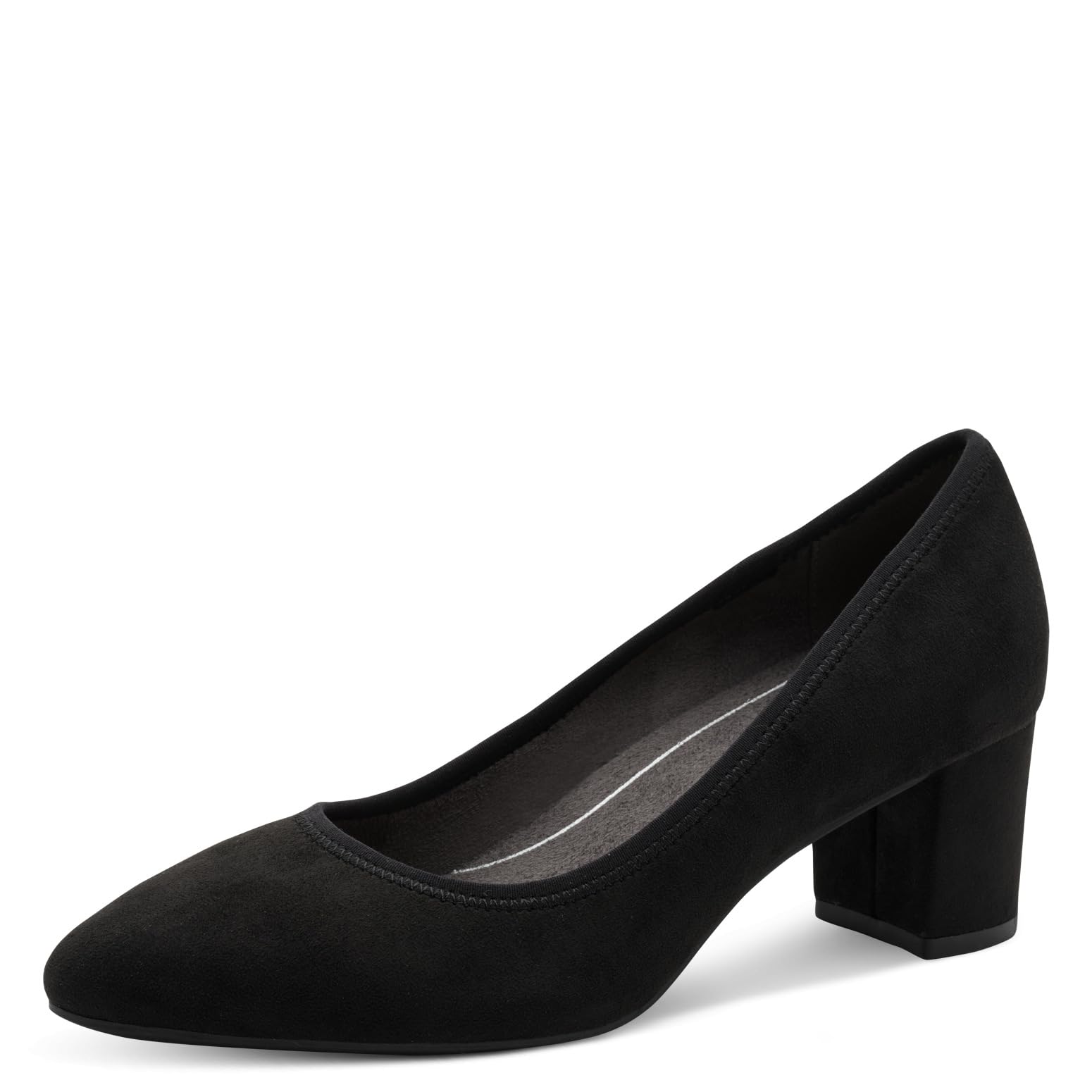 Jana Women's Damen Pumps Vegan 8-22461-46, Plain Black, 7.5 UK