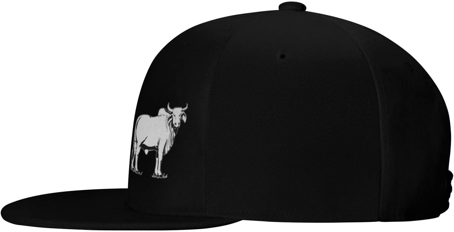 Brahman Animal Cow Hat for Men Women, Adjustable Baseball Cap - Image 3