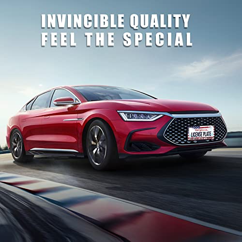 Personalise In God We Trust Christian License Plate Frames Metal Car Universal Accessories Stainless Steel License Plate Cars Decor Screw Caps Fits Standard Us Vehicles Size 12.2 X 6 Men Women Gift #TOP2