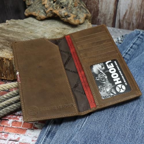 HOOEY Leather Men’s Western Rodeo Wallet (Hands Up - Nomad Print)3