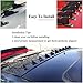 RULLINE 10pcs/Set Diffuser Shark Fin Kit Compatible with Spoiler Roof Wing Air Vortex Generator Carbon Fiber Pattern