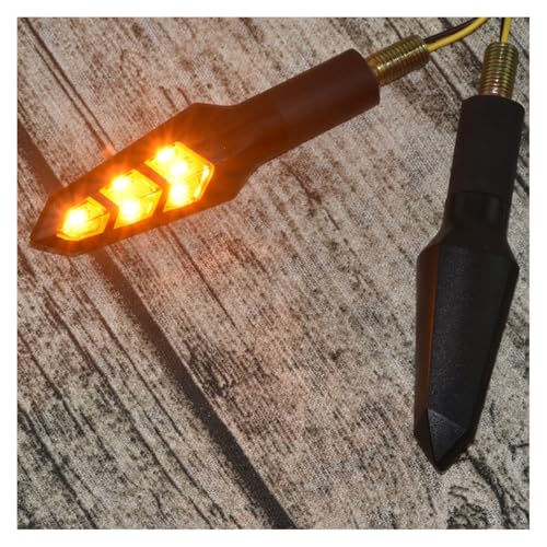Clignotant pour feux de moto avec éclairage orange vif pour virage GN GV250 2PCS - 3