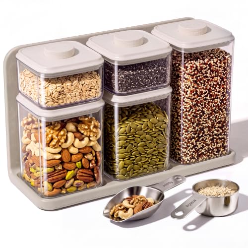 27% Off SMIRLY 8-Piece Airtight Food Storage Set with Canister Organizer - Image 2