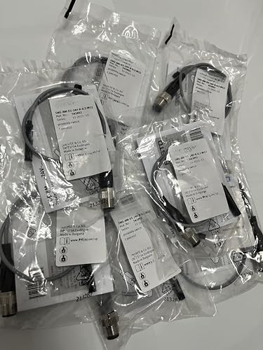 Sensor de proximidad SMT-8M-A-NO-24V con cable de 5 metros y extremo libre, 10 unidades 5