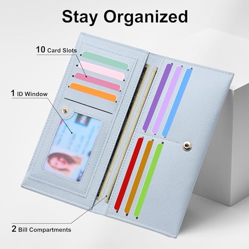Image of Tipmile Slim Wallet for Women, RFID Blocking Credit Card Holder